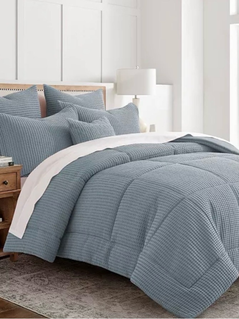 Levtex Home
Mills Waffle Textured 3-Pc. Comforter Set, King/California 106x94
